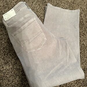 American Eagle Outfitters Soft Gray Straight Leg Jeans